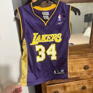 Reebok Los Angeles Lakers Shaquille O’Neal #34 Youth Small Jersey